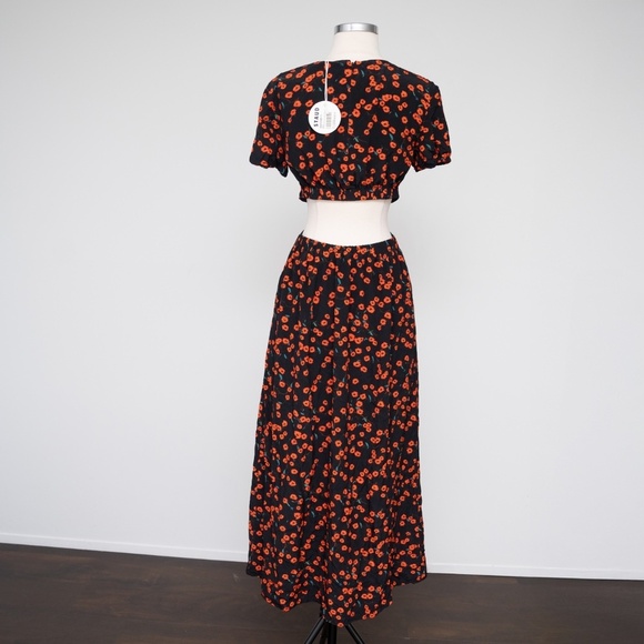 STAUD | Calypso Poppy Cut-Out Dress - Picture 3 of 14